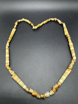 Vintage Agate Gemstone  Beaded Necklace  29”