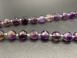 Strand Natural Amethyst Faceted Round Shape Necklace 82Gs 40”