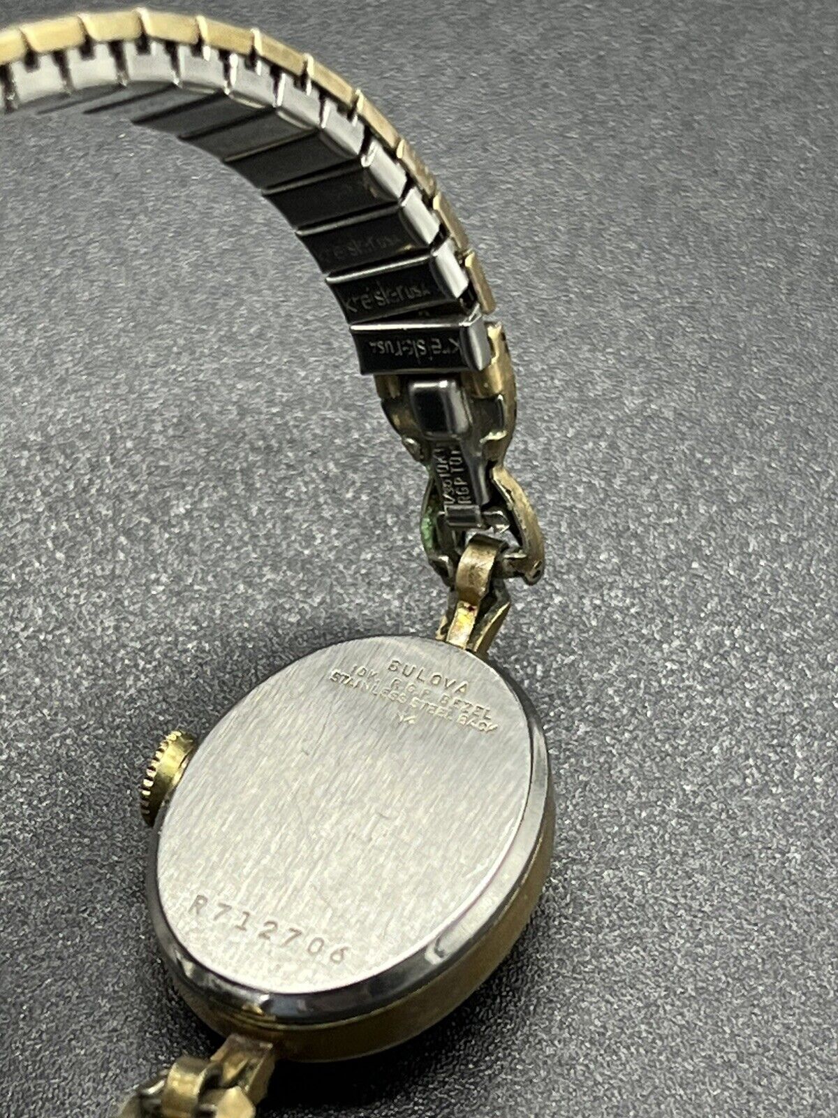 Bulova 10K RGP  woman's wind up watch ~For Parts Or Repair ~