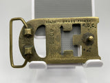 Ed Name Solid Brass Vintage Belt Buckle