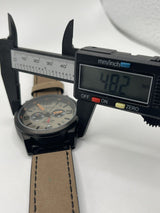 CURREN 8314 Calendar Business Style Men Wrist Watch Sport Leather - New Battery