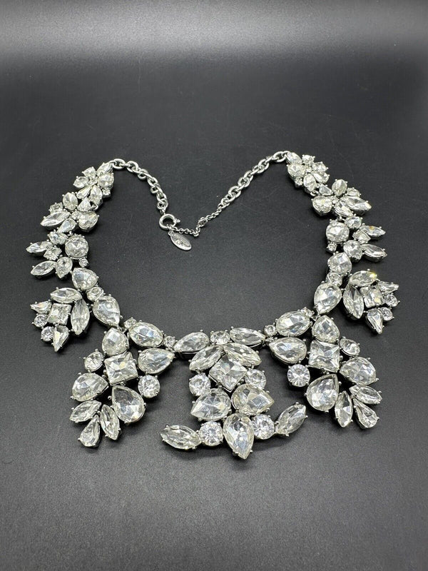 Ann Taylor CRYSTAL STATEMENT NECKLACE “19” 132Gs~Nice Quality!~