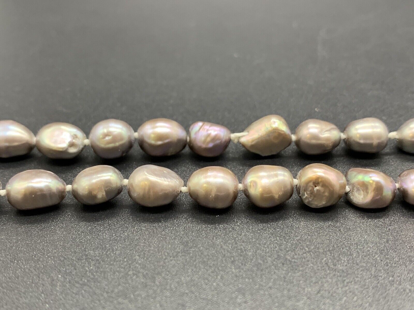 Vintage Baroque Pearl Necklace 101Gs 48”