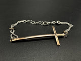 Dyadema Gold Vermeil Sterling Silver Cross Bracelet Italy unisex jewelry 925