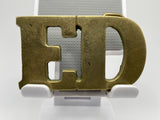 Ed Name Solid Brass Vintage Belt Buckle