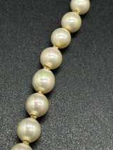Vintage Vendome High Quality Knotted faux pearls Rhinestones clasp 16”
