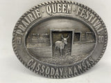 Western Style Belt Buckle Prairie Queen Festival