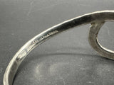 JRI Bracelet Taxco Vintage Mexico Sterling Silver Cuff Bangle Hammered Bracelet