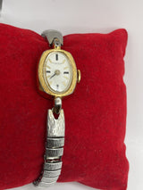 Vintage Timex Women’s Watch Gold & Silver Tone ~ Works~