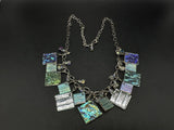 Abalone Shell Gemstone Sterling Silver Jewelry Necklace 22”