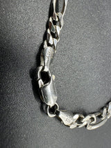 925 Sterling Silver Figaro Necklace 18”
