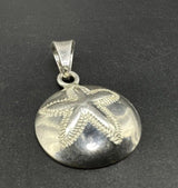 925 Sterling Silver Sand Dollar Pendant-6Gs