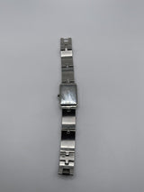 Fossil ES 2160 Silver Tone Steel Band Black Dial Women's Watch New Battery