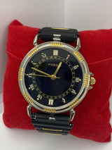 Black and Gold Fossil Watch ~New Battery~