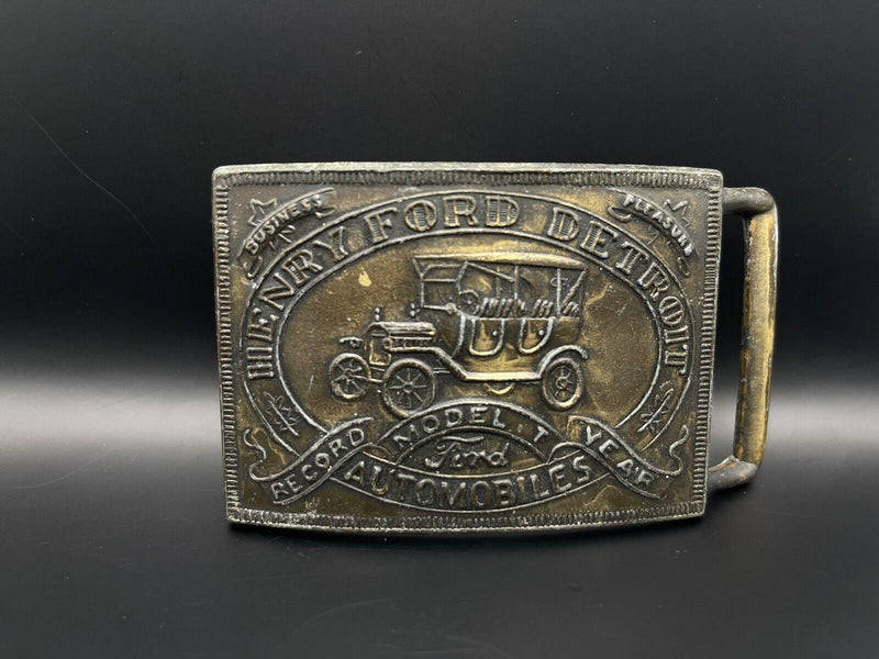Vintage  Belt Buckle HENRY FORD DETROIT MODEL T
