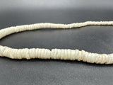 Necklace 18" Barrel Clasp Heishi Shell 27Gs