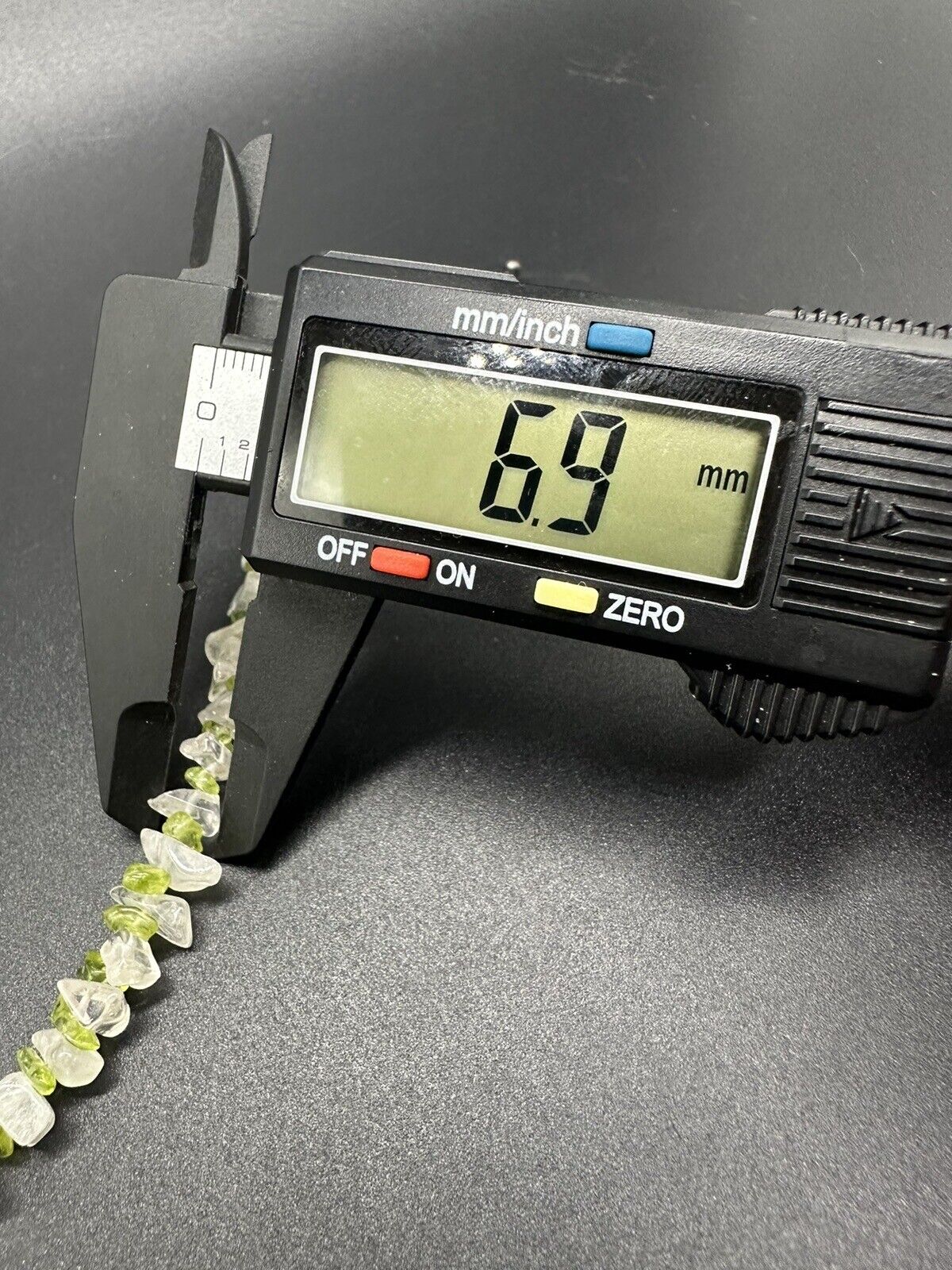 Peridot Gemstone Sterling Silver  Necklace 17 Inches 45Gs