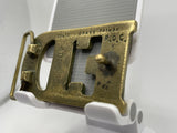 Ed Name Solid Brass Vintage Belt Buckle