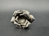 Vintage 925 Sterling Silver 3D Rose Flower Ring Chunky Size 6.25
