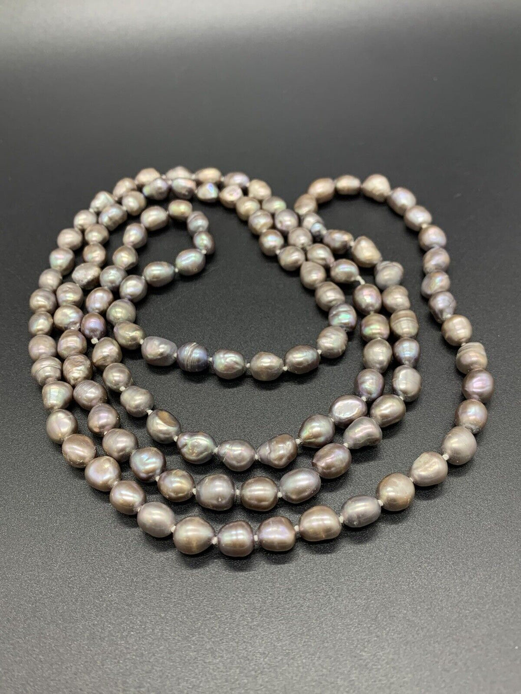 Vintage Baroque Pearl Necklace 101Gs 48”