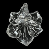 Lot of 30 Crystal Clear Acrylic 30mm Large Plastic Flower Beads Pendants Charms