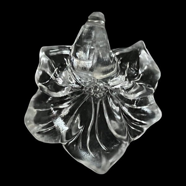 Lot of 30 Crystal Clear Acrylic 30mm Large Plastic Flower Beads Pendants Charms