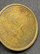 2000 P SACAGAWEA GOLD ONE DOLLAR US LIBERTY COLOR COIN