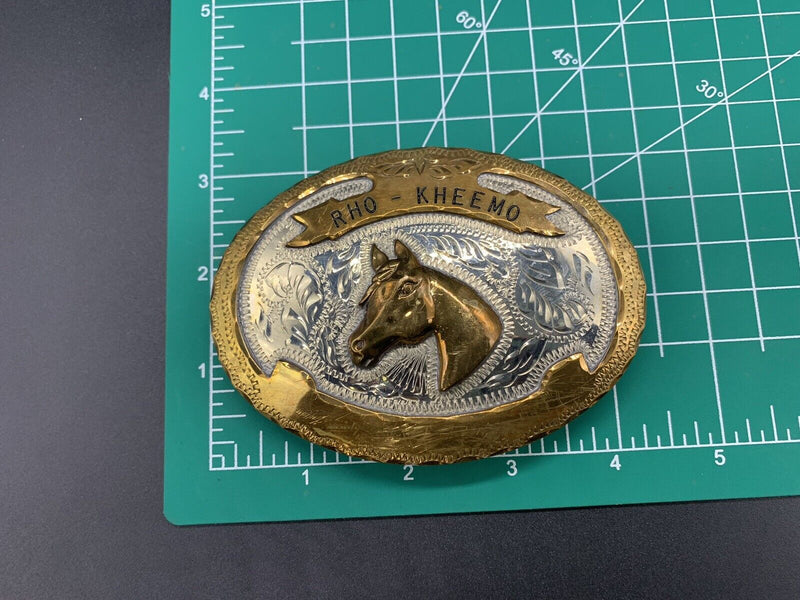 Vintage Belt  Buckle Horse Head