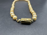Vintage Necklace Faux Pearl Graduated Hand-tied Retro Estate Classic 15”