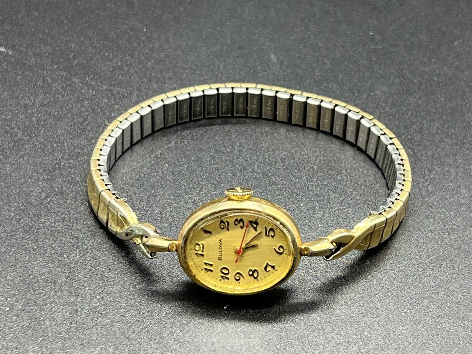 Bulova 10K RGP  woman's wind up watch ~For Parts Or Repair ~
