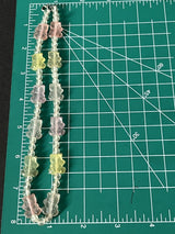 Vintage Acrylic Pastel Gummy Bear Bead Necklace 16”